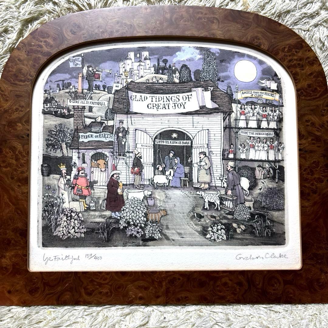 グラハムクラーク 銅版画 『汝ら信仰あつき者よ』 額装品 159/400