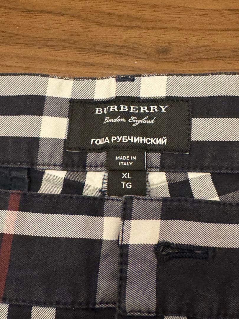 BURBERRY gosha コラボ チェック柄 ショートパンツ XL