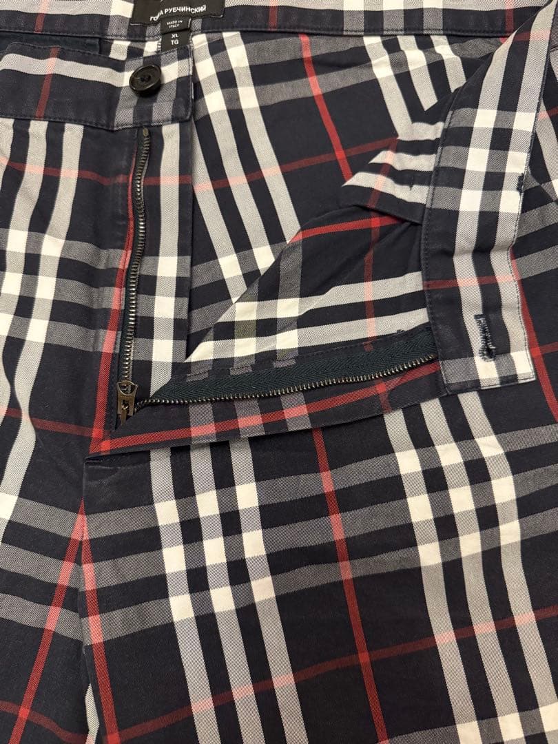 BURBERRY gosha コラボ チェック柄 ショートパンツ XL