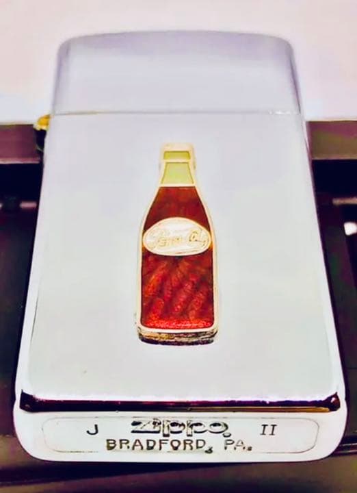 ☆ペプシコーラ☆ビンテージ1986年製造☆貴重なボトルエナメル七宝