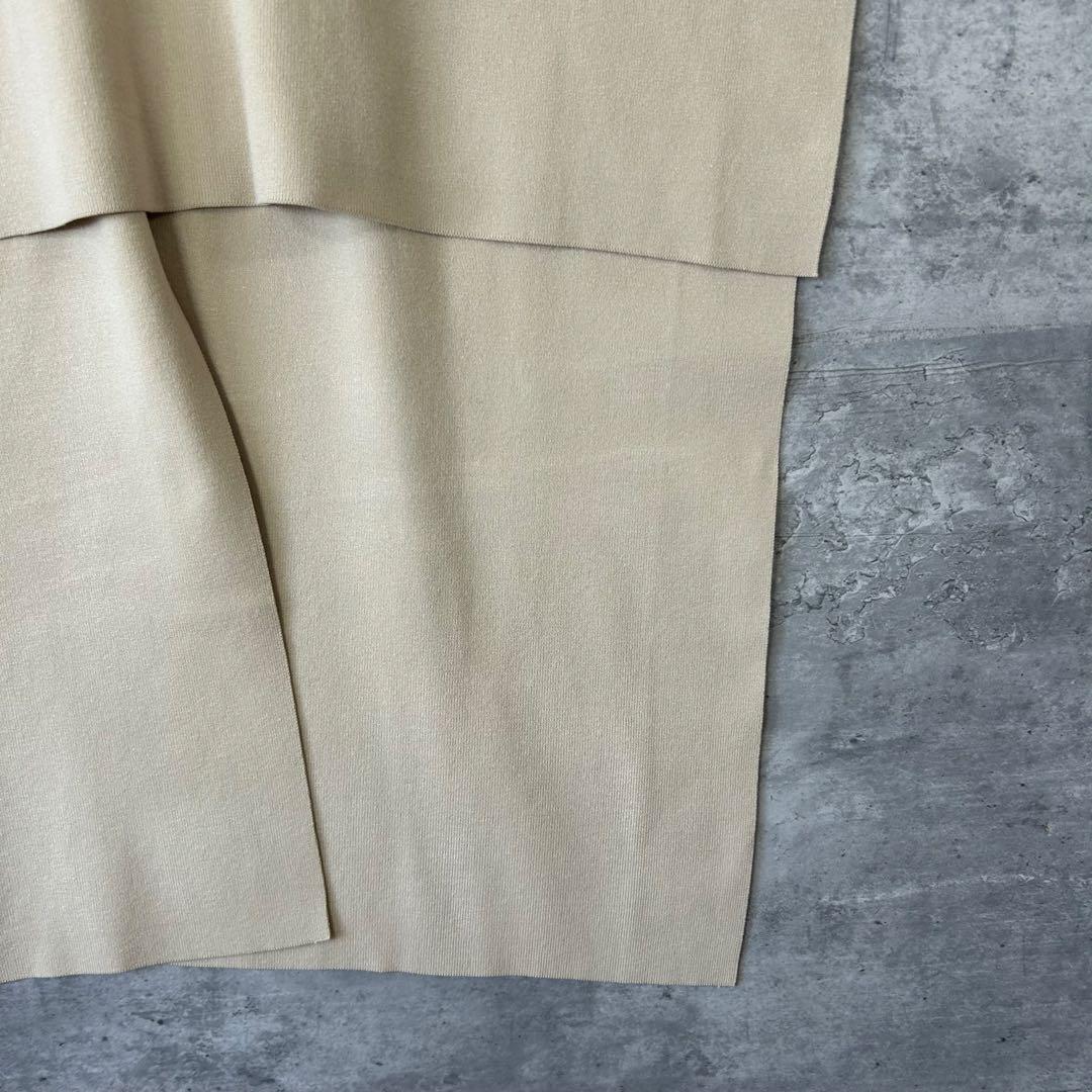 新品未使用　LE PHIL ルフィル　 ラインニットジレ　テールスリット