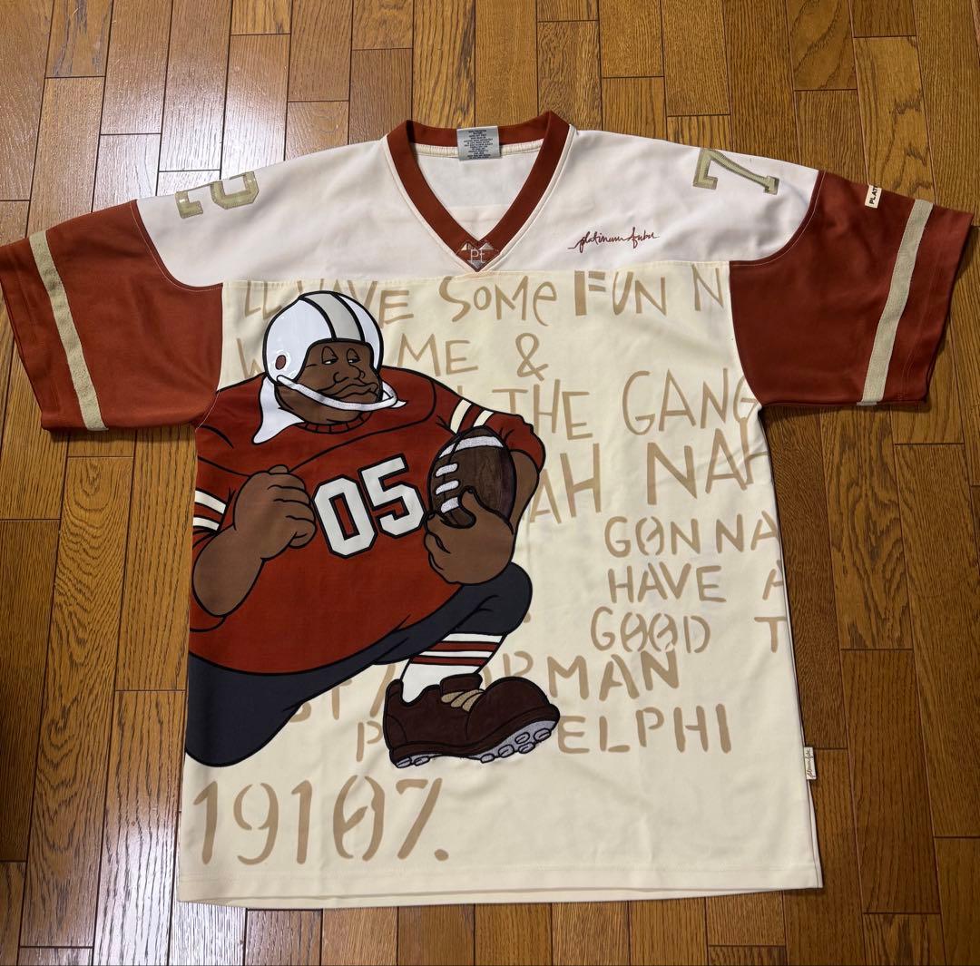 PLATINUM FUBU アメリカンフットボール シャツ