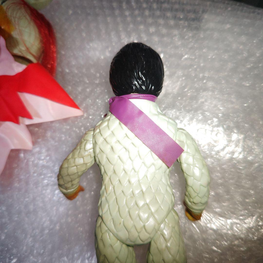 旧バンダイ　変身忍者嵐　面取れ　ソフビ　32cm　現状品