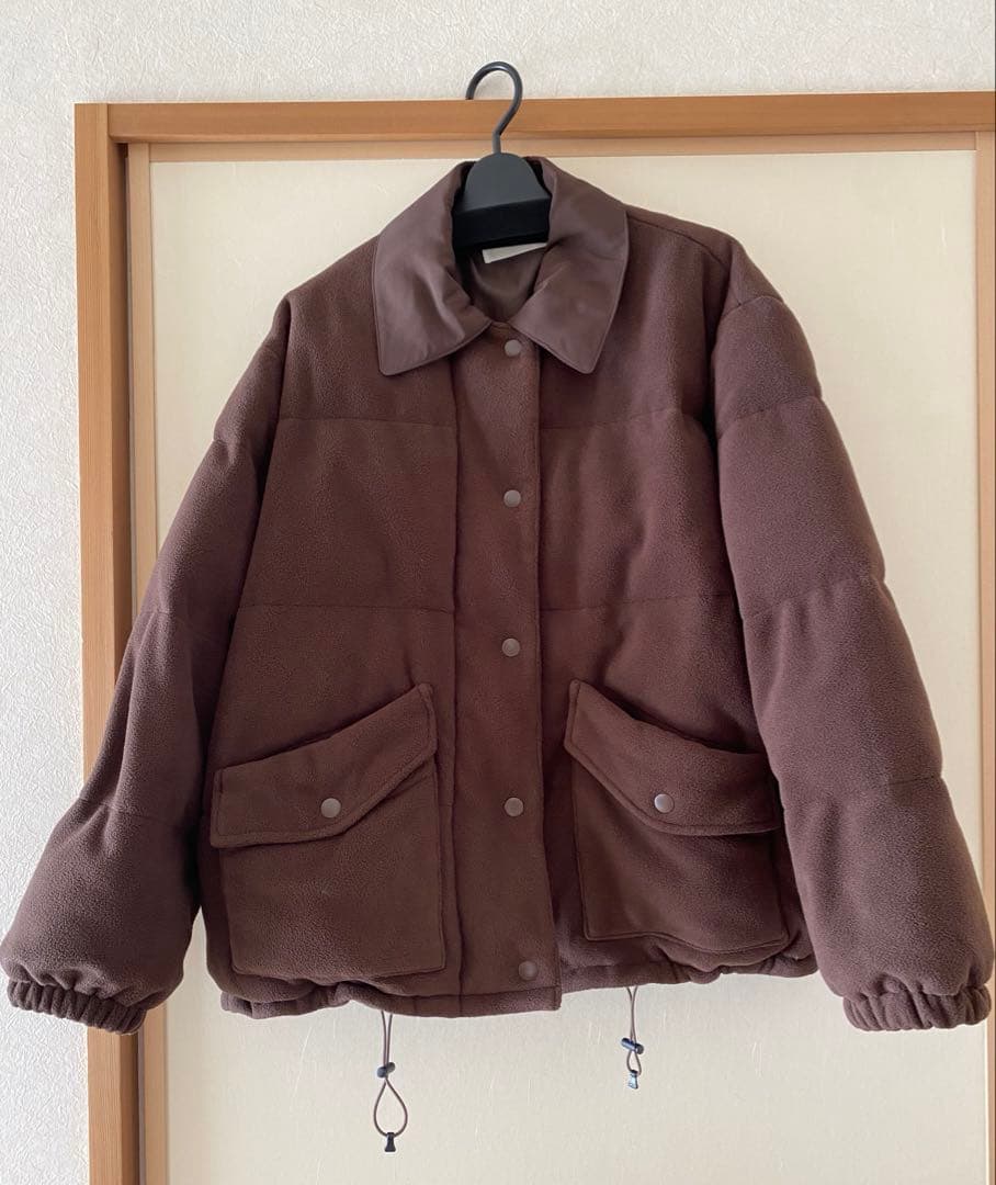 新品タグ付き　machatt フリースパデットコート　ブラウン