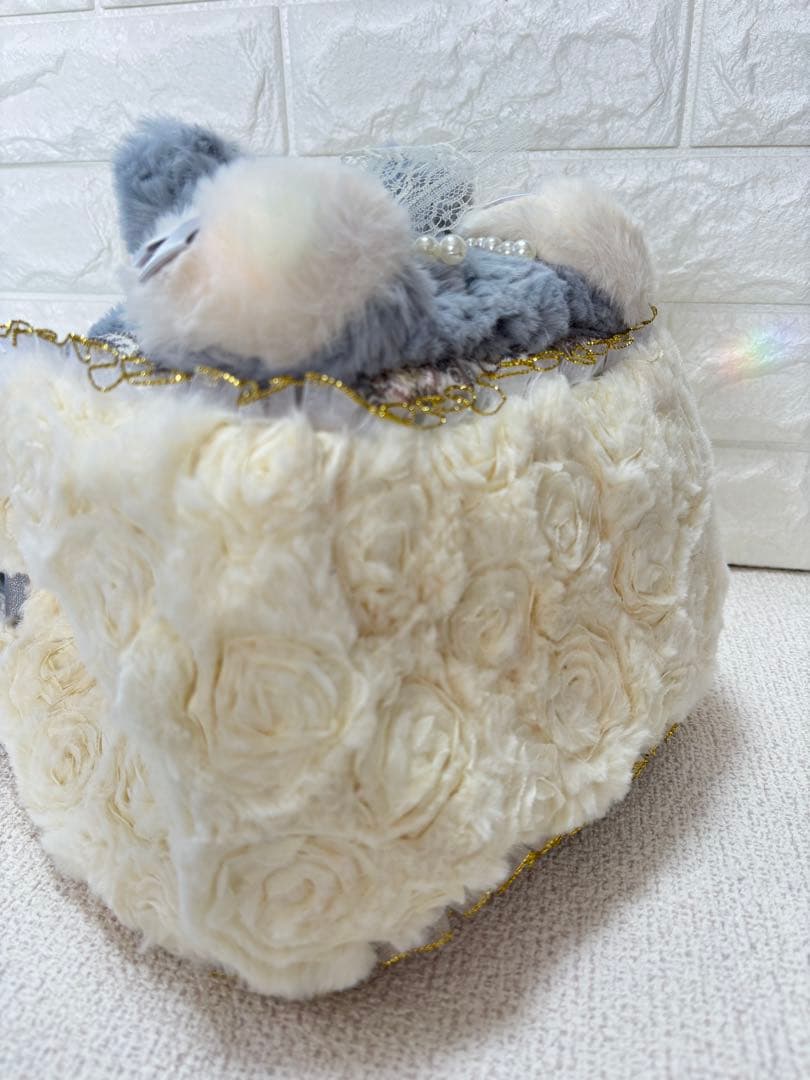 ね*】様 コヤンイサムチョン　ハンドメイド　ファーバッグ　ルミちゃん　グレーうさ