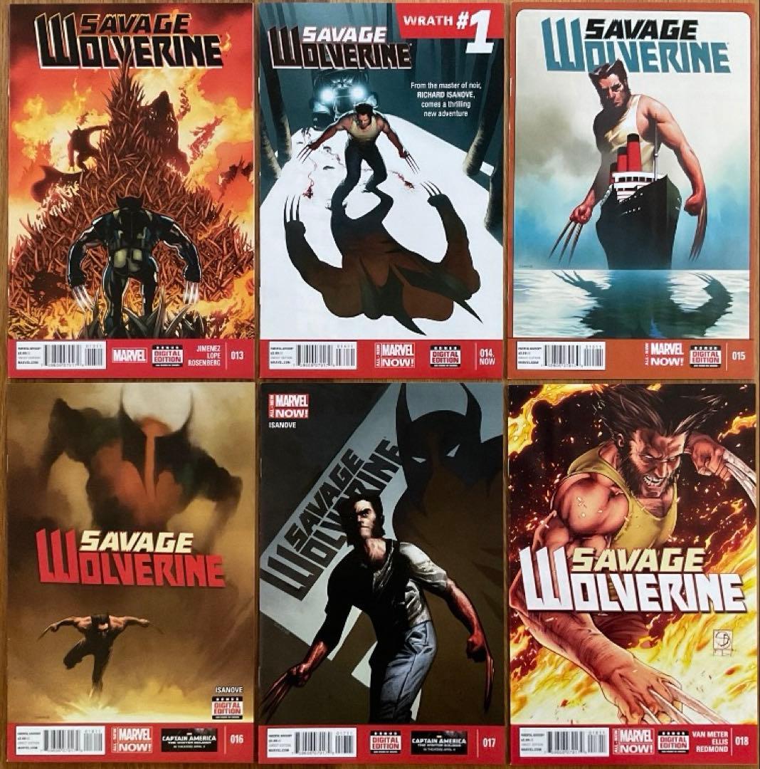 再値下げ❗️Savage Wolverine コンプリートセット アメコミリーフ