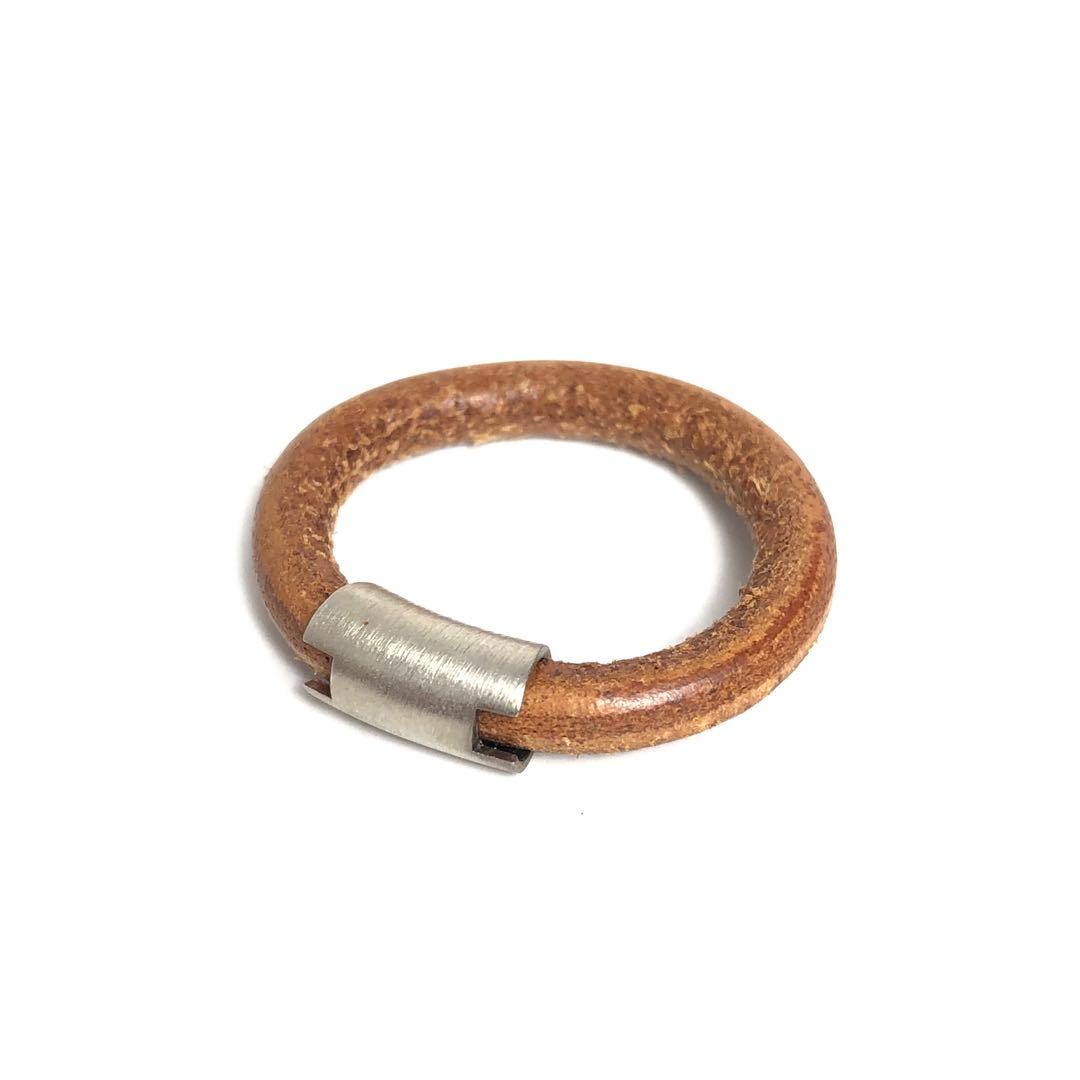 HERMES エルメス バングル リング 2点セット イオタ レザー H金具