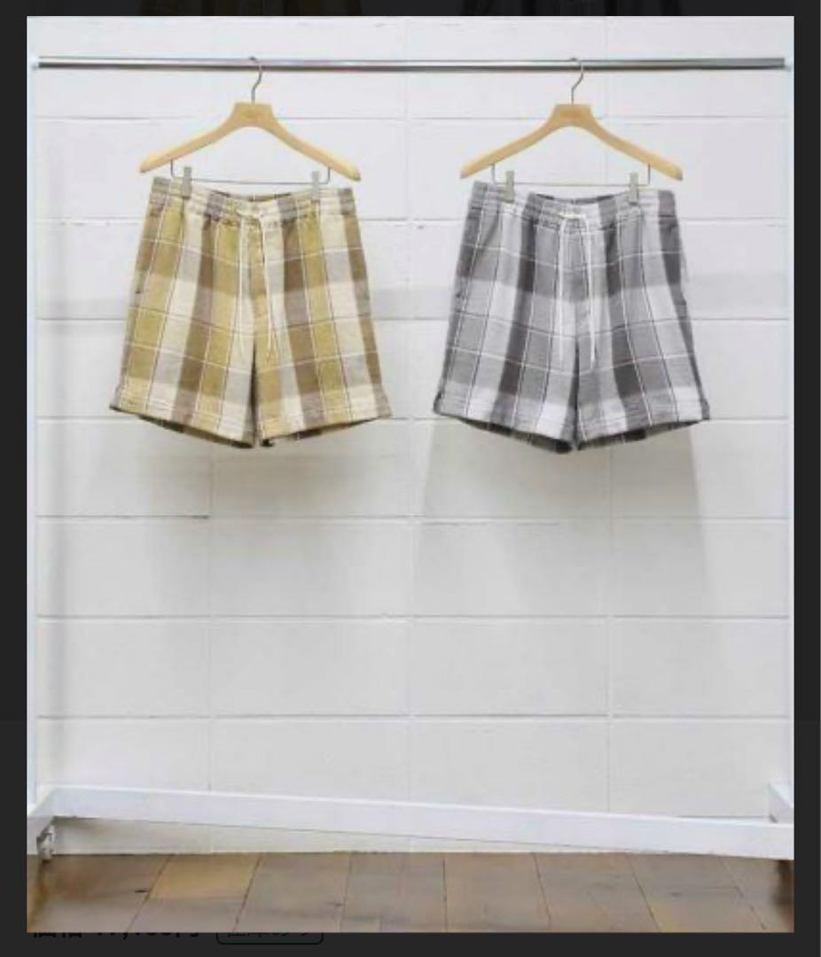 UNUSEDチェック柄ショートパンツ