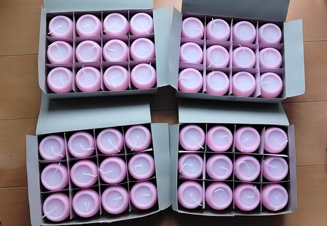 カメヤマ キャンドルリレー用ゲスト用キャンドル48個　Lサイズ2個