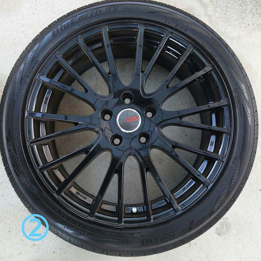ヨコハマ 215/45R18 ノアヴォクシー ENKEI18ブラックホイール