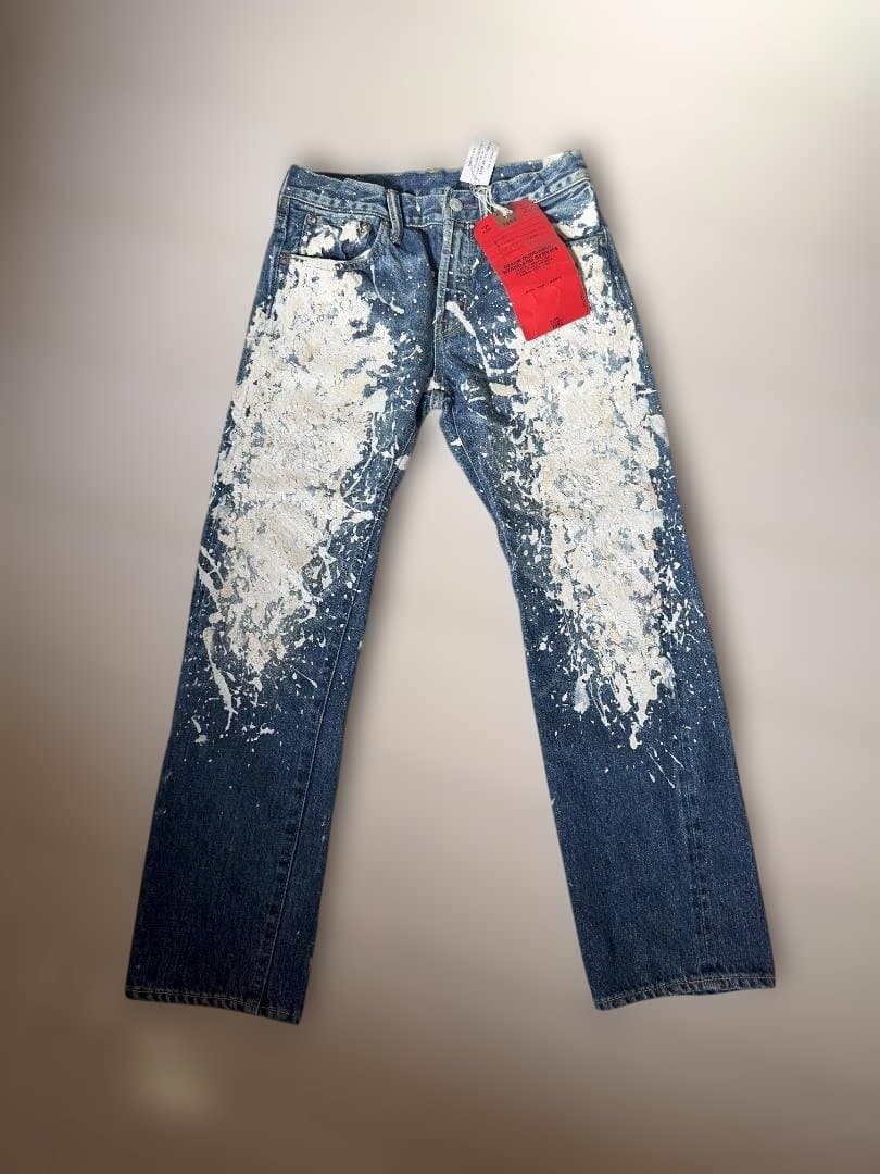 【未使用】FITH フィス 刺繍デニムパンツ 140★パッチワーク 希少