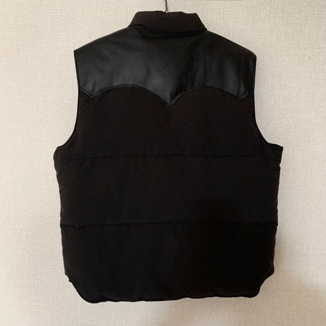 Sugar Cane レザーヨークダウンベスト Lサイズ