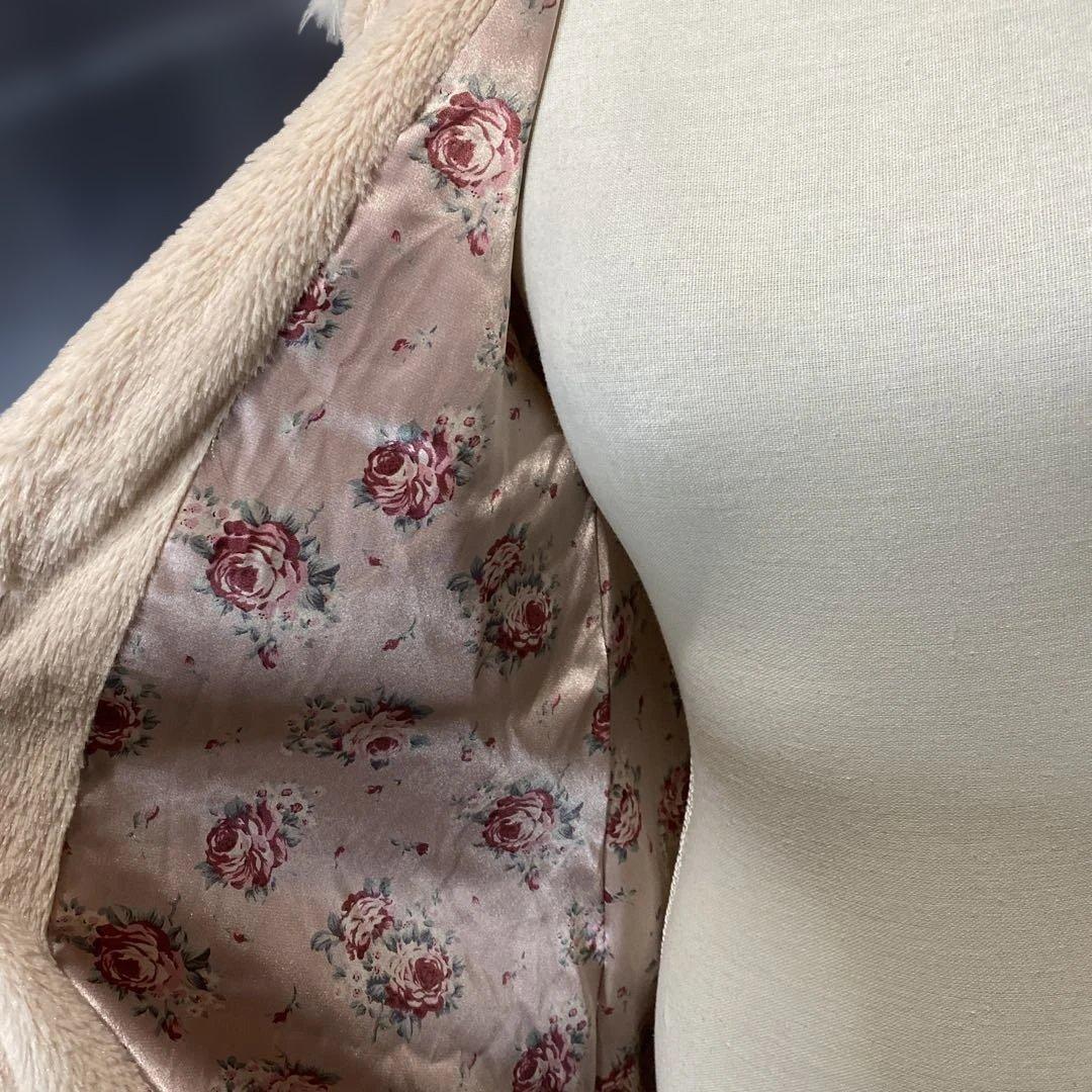 Y2K 平成ギャル　姫ロリ　LIZLISA ボア　フードパーカー　花柄