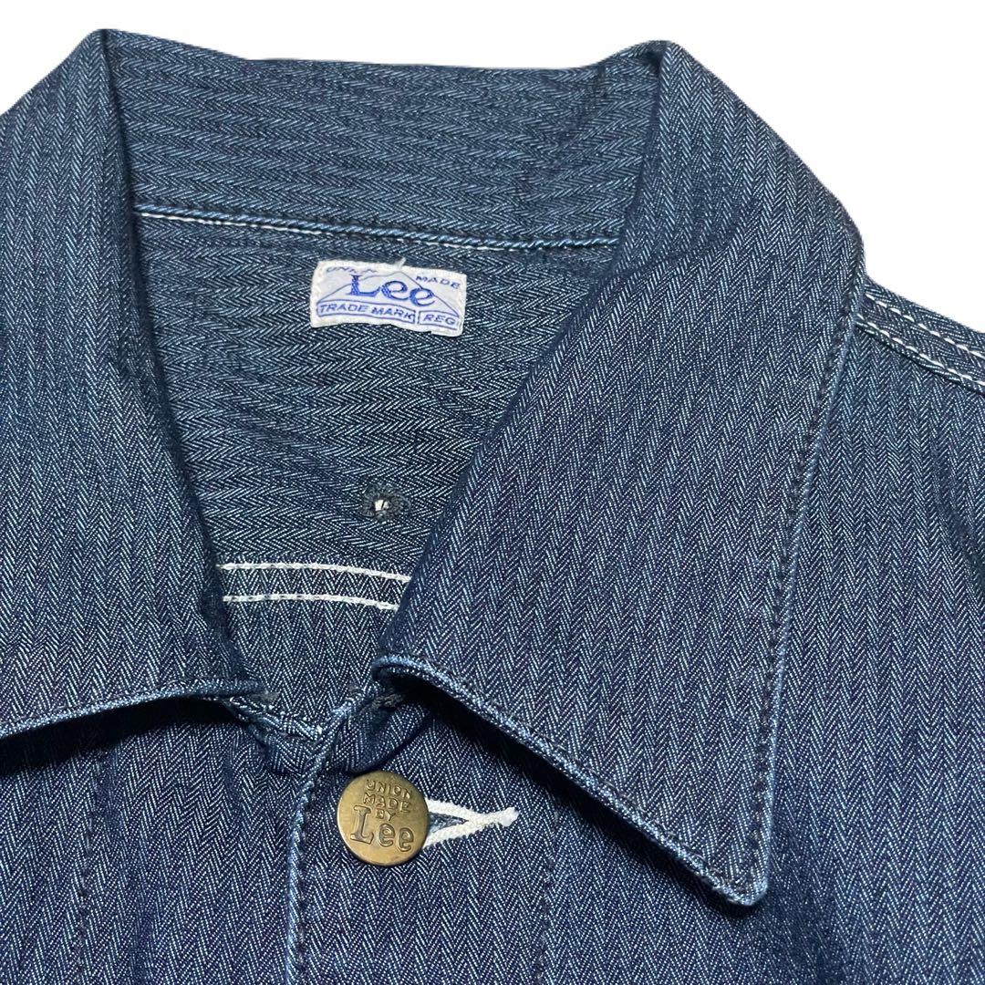 LEE ネイビー ストライプ つなぎオーバーオール つなぎ 使用頻度少なめ