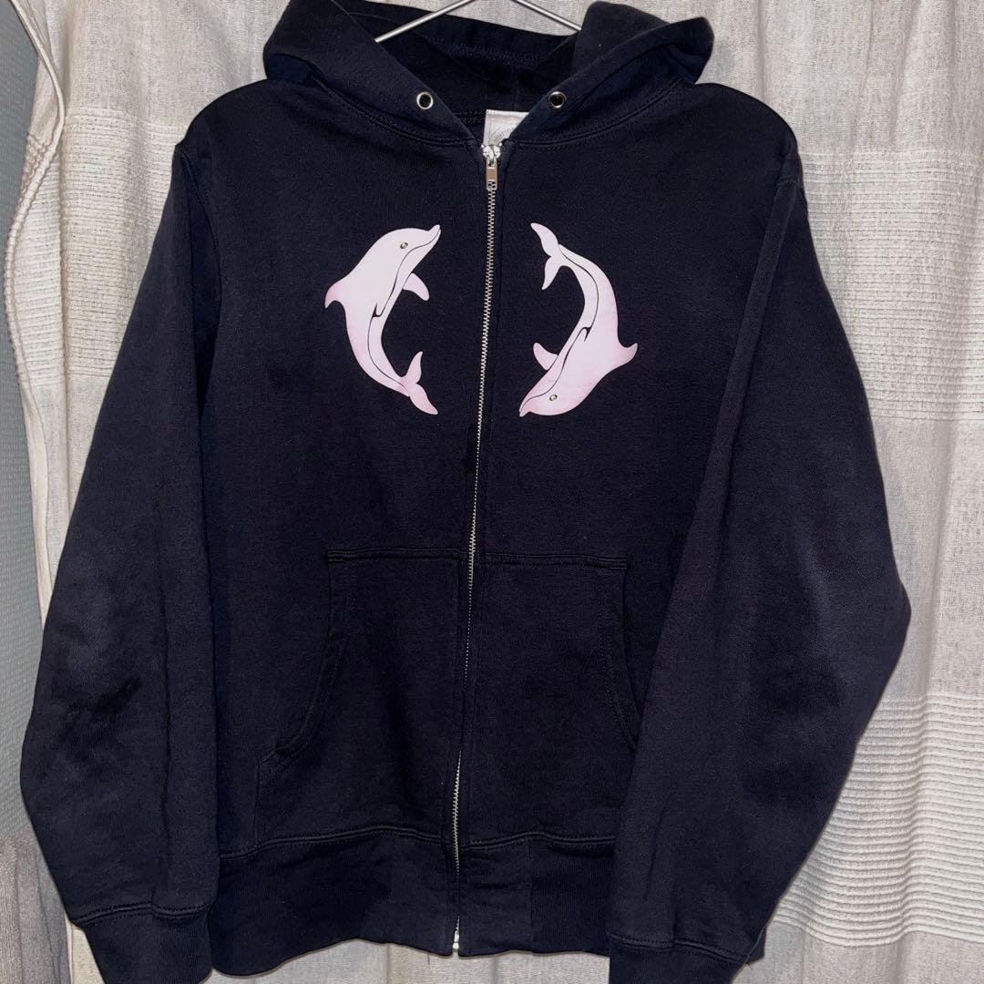 トップス Shury labyrins two dolphins zip hoodie