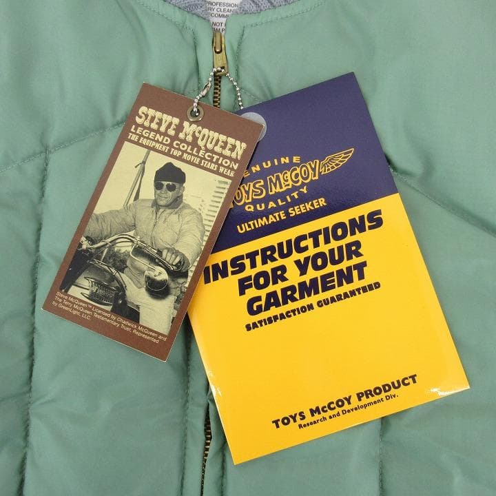 ★タグ付き★TOYS McCOY×STEVE McQUEEN ダウンべスト M