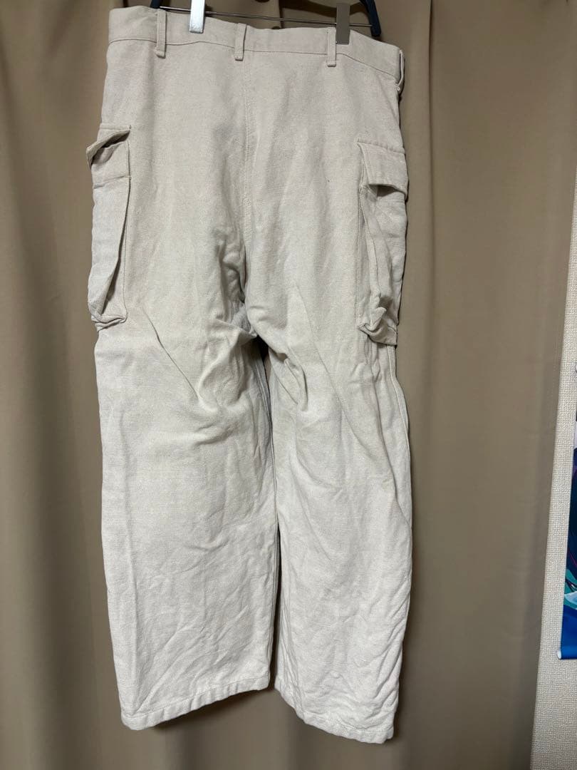パンツ HEUGN - \"Gordon\" LINEN M43 CARGO TROUSER