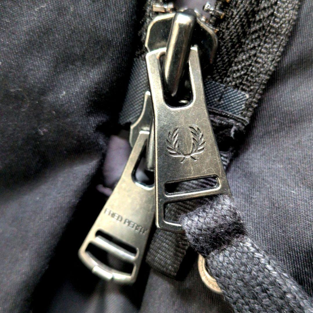 【美品】フレッドペリー モッズコート ライナー ファー付 黒