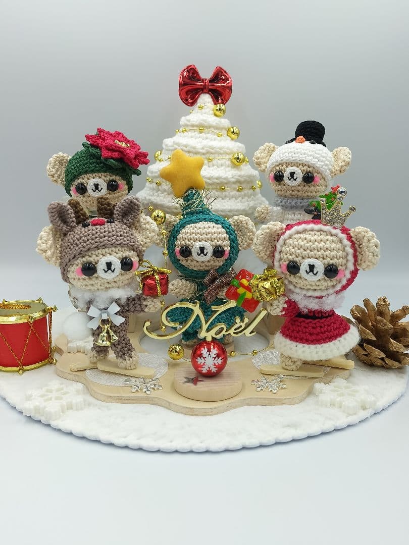 あみぐるみ　Aセット　クリスマス