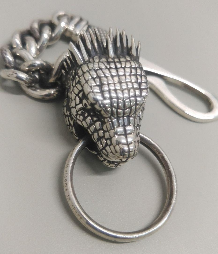 ドロヘドロ カイマン キーチェーン 入手困難 シルバーアクセサリー 大ダーク