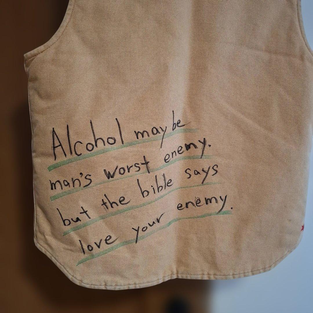 1*6様 カーハート　タトゥー風　落書き　ダック地ベスト　M