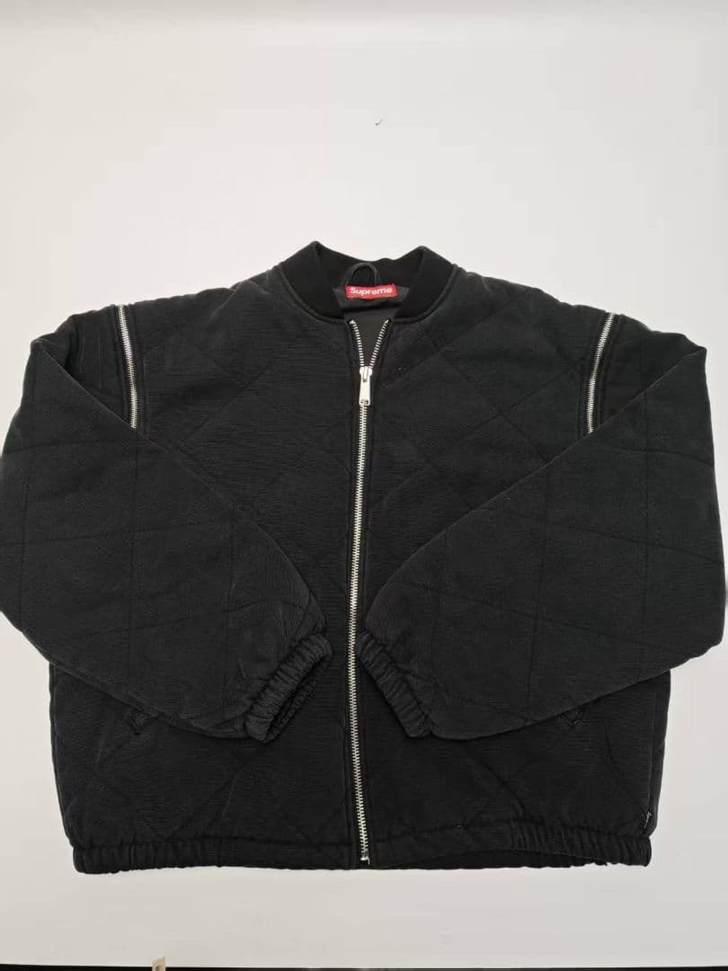 w*y様 Zip-Off Sleeve Quilted Bomber Jacke