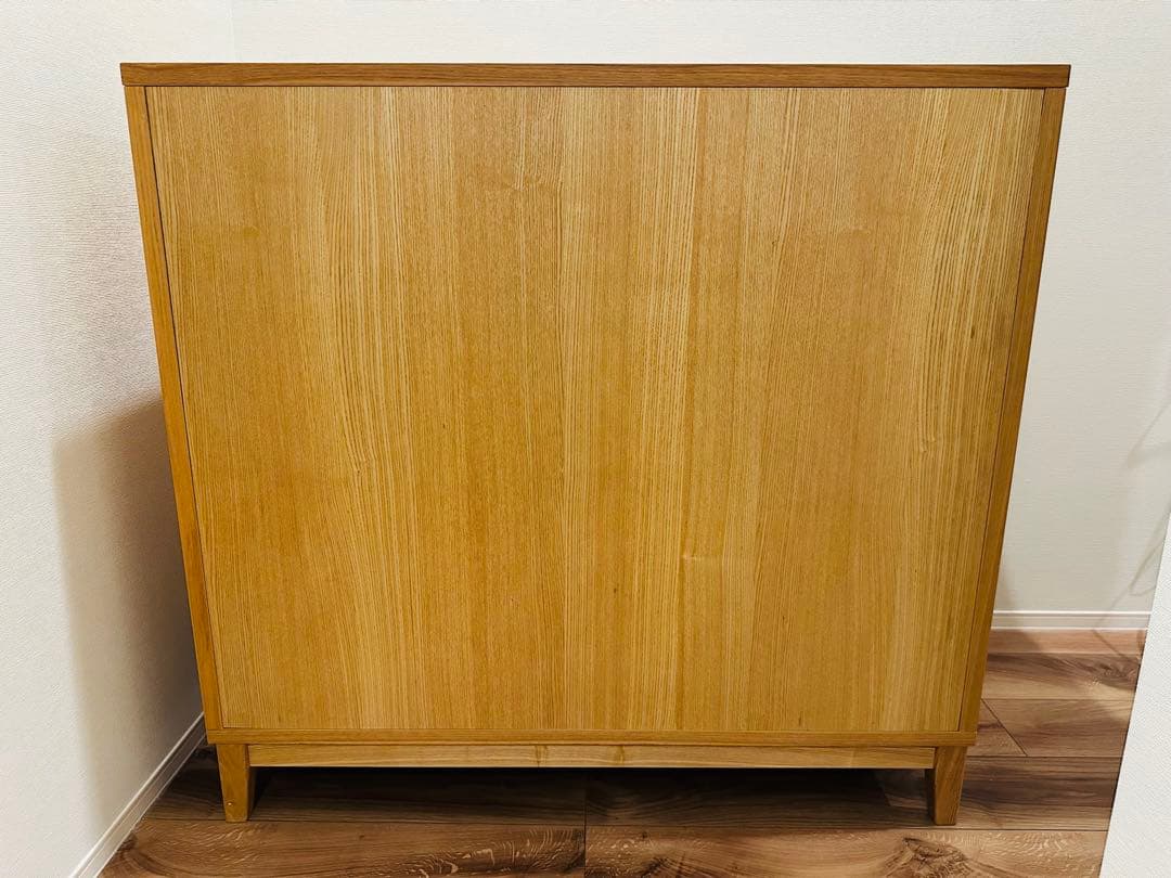 み*ま様 無印良品 天然木 無垢 5段チェスト キャビネット 引き出し 収納 タ