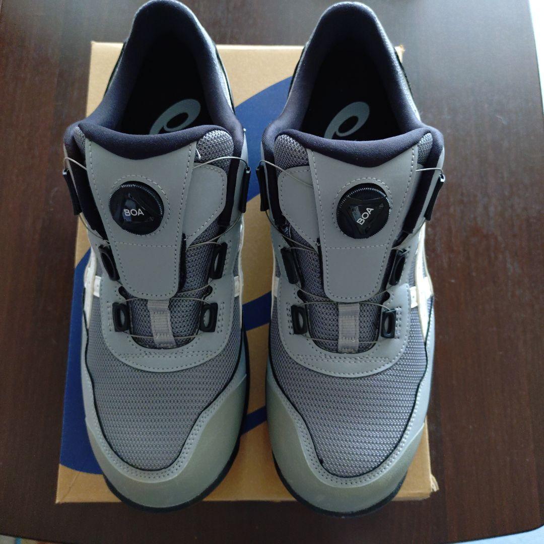 アシックスBOA安全靴 グレー