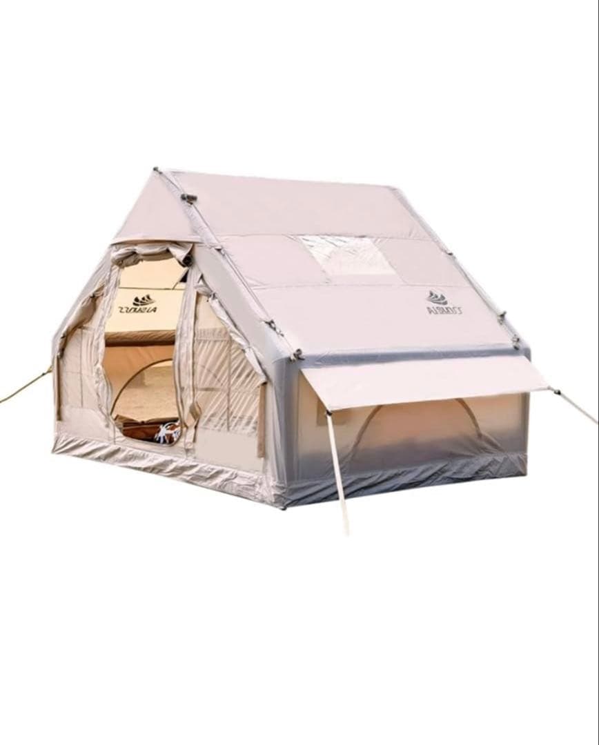 AISUNSS エアテント／インフレータブルテント（3〜4人用・スカイライト付き