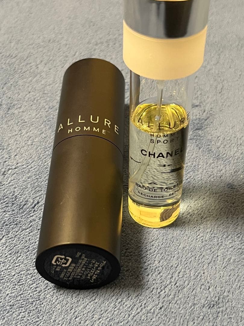 シャネルアリュールオムスポーツスプレイのリフィルのみ20mlx3 プラスで本体