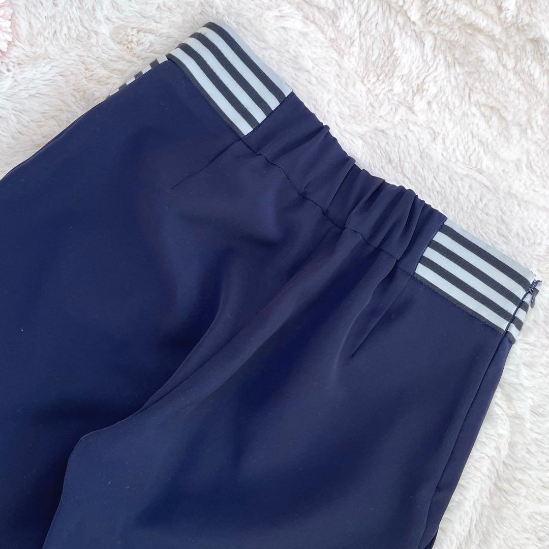 '21 美品✨ ボーダーズアットバルコニー　テーパードパンツ　38 ネイビー