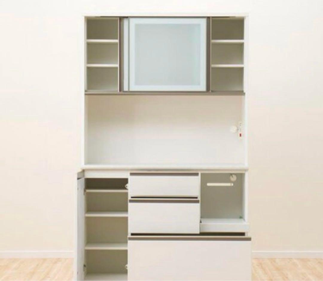 【送料込み】ニトリ 120cm幅　キッチンボード アルミナ2