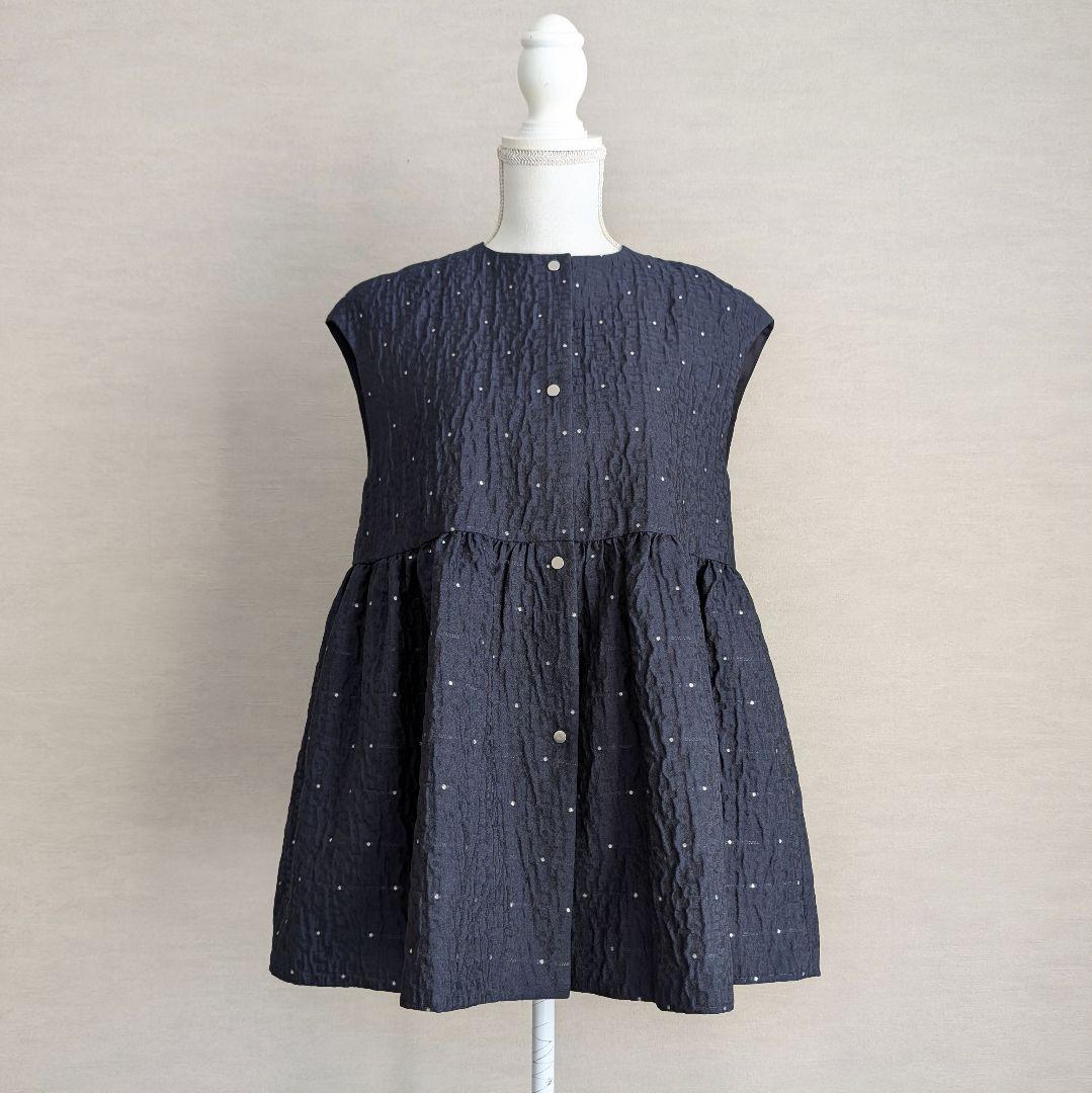 UNITED ARROWS エアリー ドットジャカード ベスト