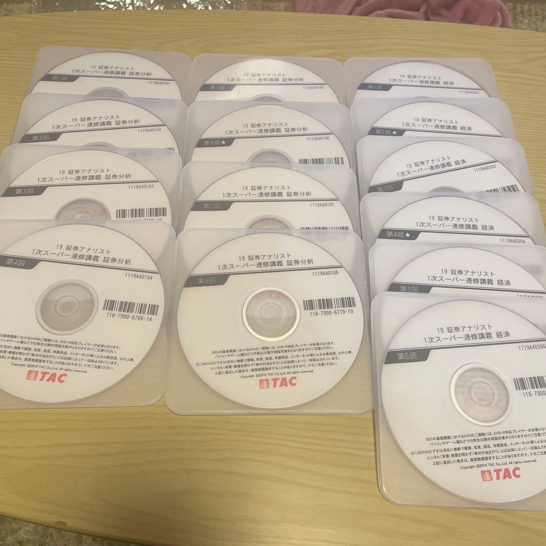 TAC 証券アナリスト試験一次DVD 証券分析、経済2科目