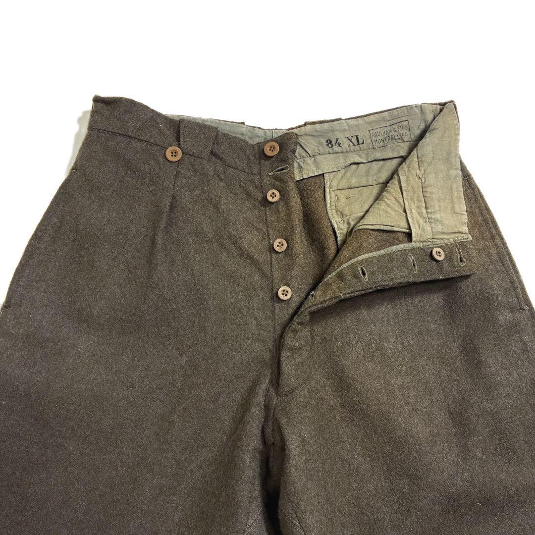 ふみちゃん専用 50s フランス軍 M52 ウールパンツ W32 L31 希少