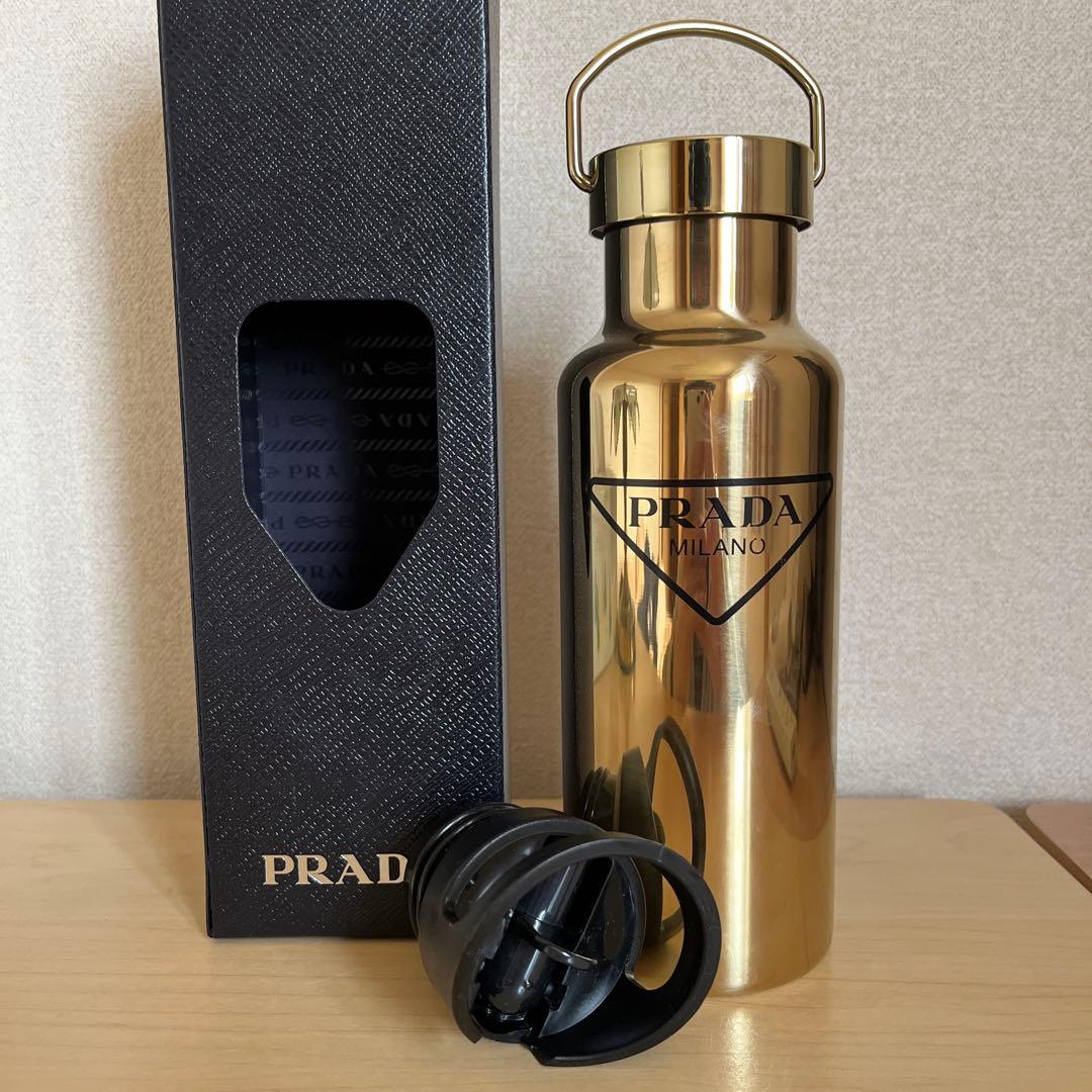 PRADA ステンレスボトル ゴールド