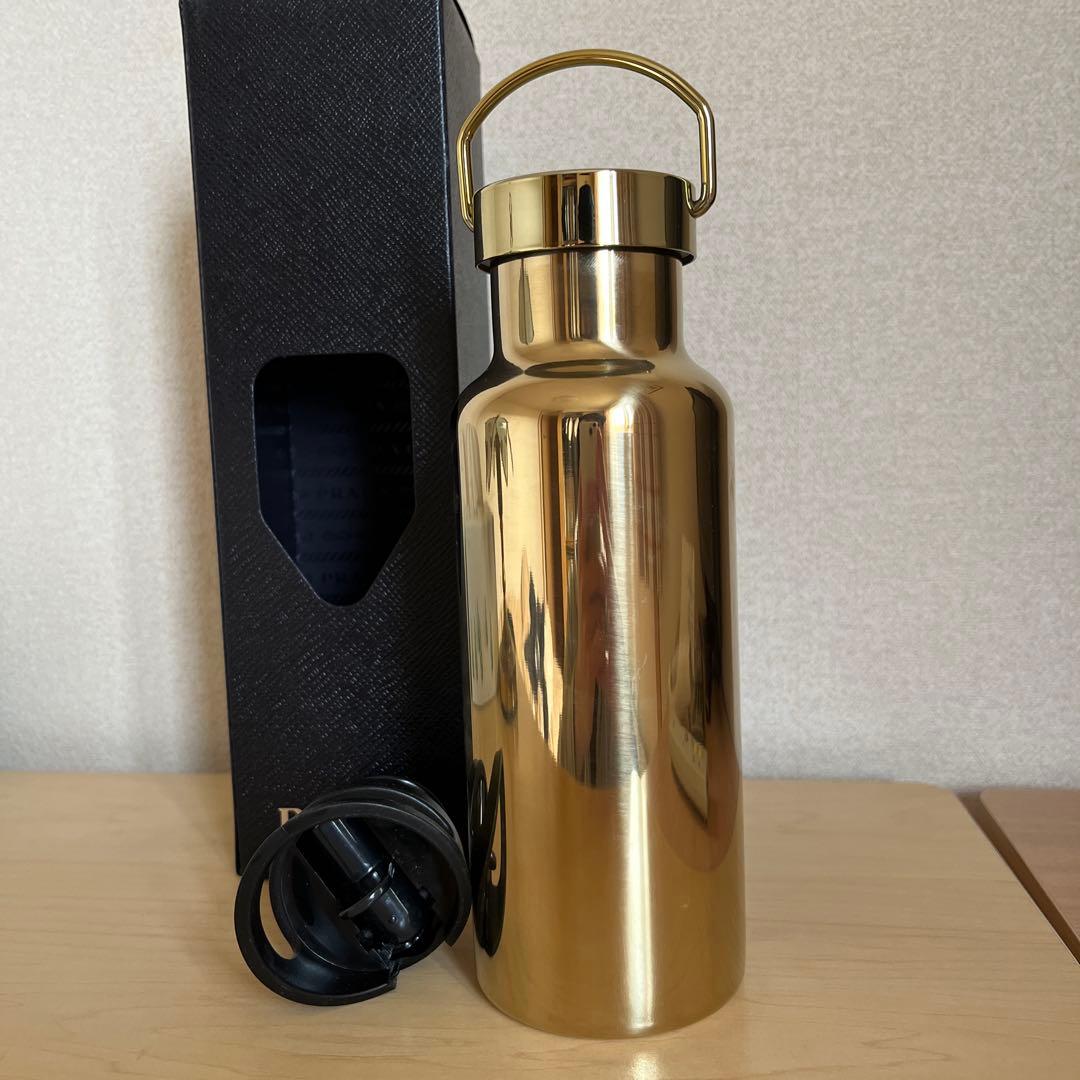 PRADA ステンレスボトル ゴールド