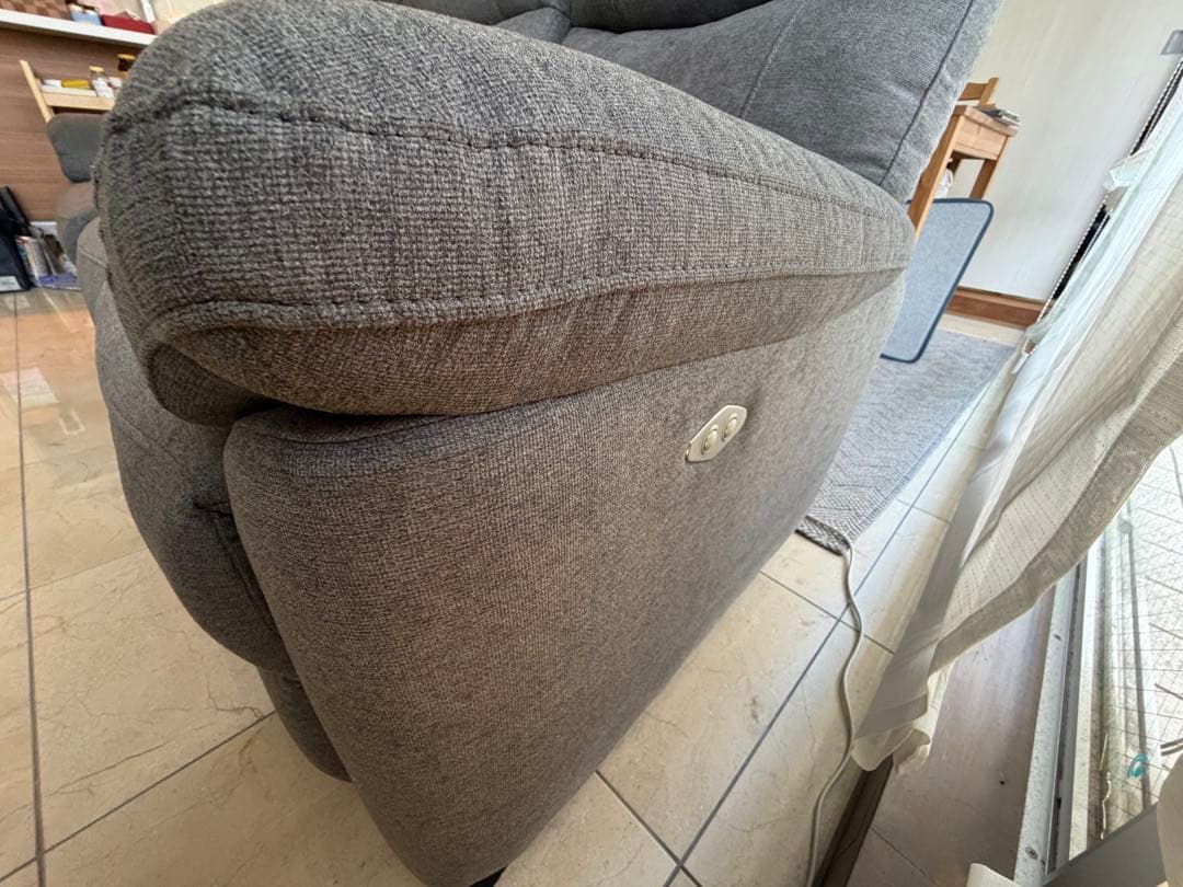 【設置費込み・たのメル便】ニトリ　電動リクライニングソファ　グラッゼ2