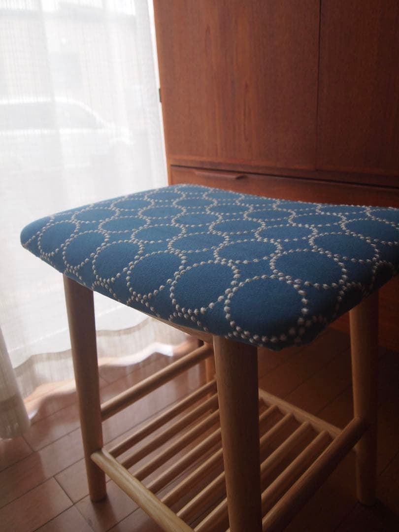 Omuraさん専用 ミナペルホネン ハンドメイド 棚付きスツール タンバリン