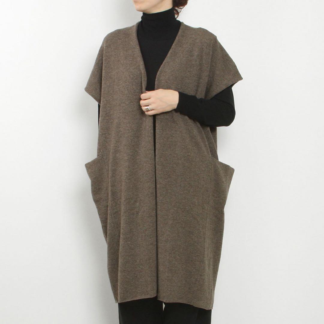 evam eva ロングウールベスト　ヨーガンレール えみおわす　リゼッタ