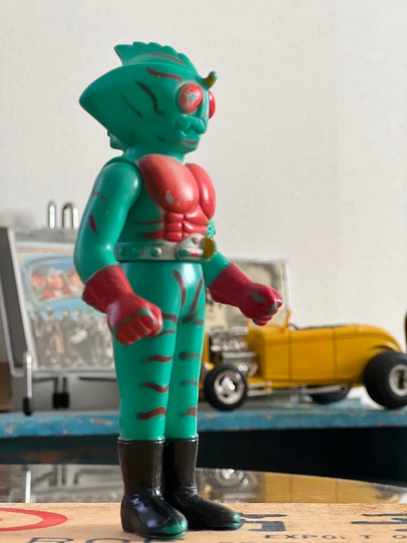 仮面ライダーアマゾン　パチモノ風　当時モノ　POPPY ソフビ