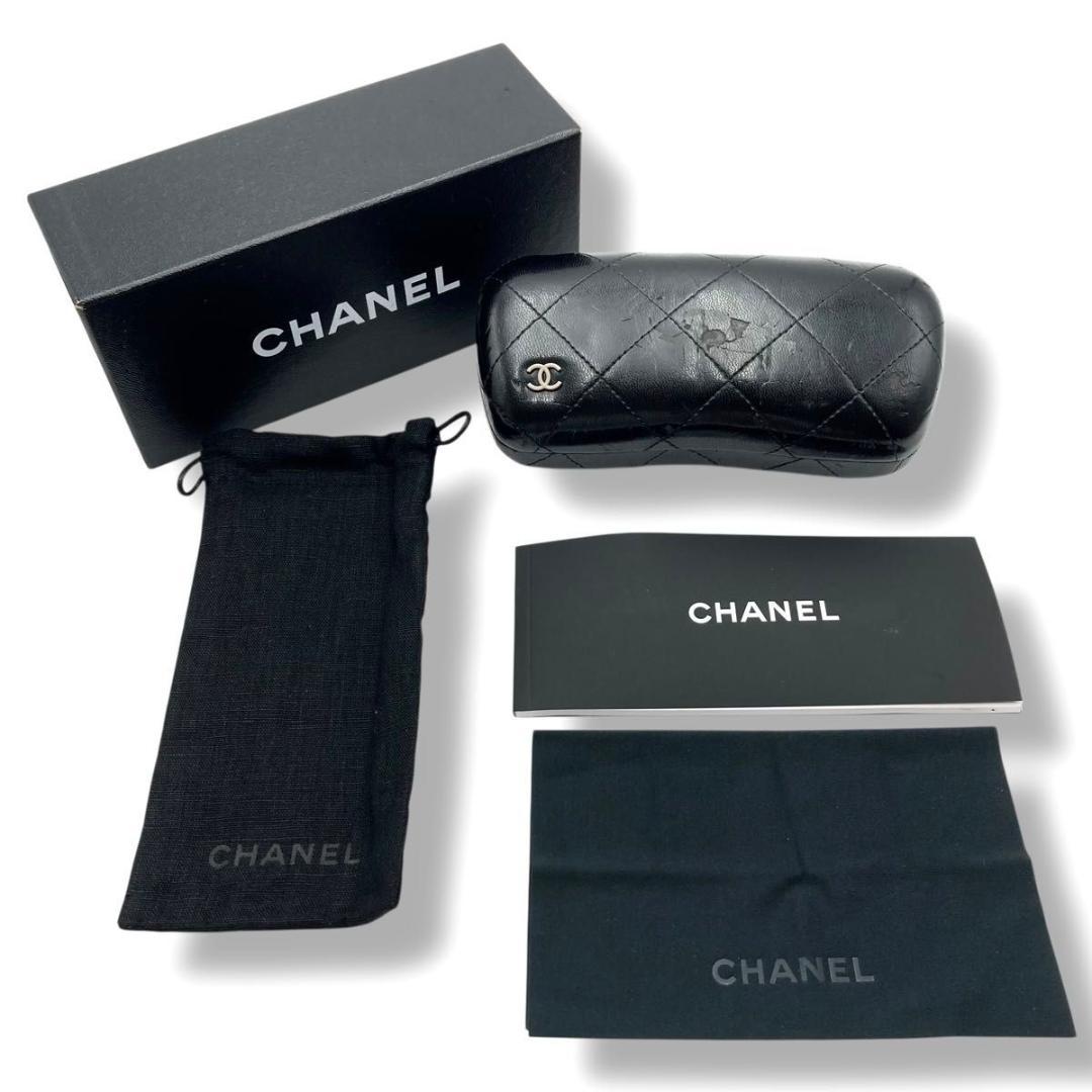 美品　CHANEL シャネル サングラス　カメリア　ココマーク　5113-A