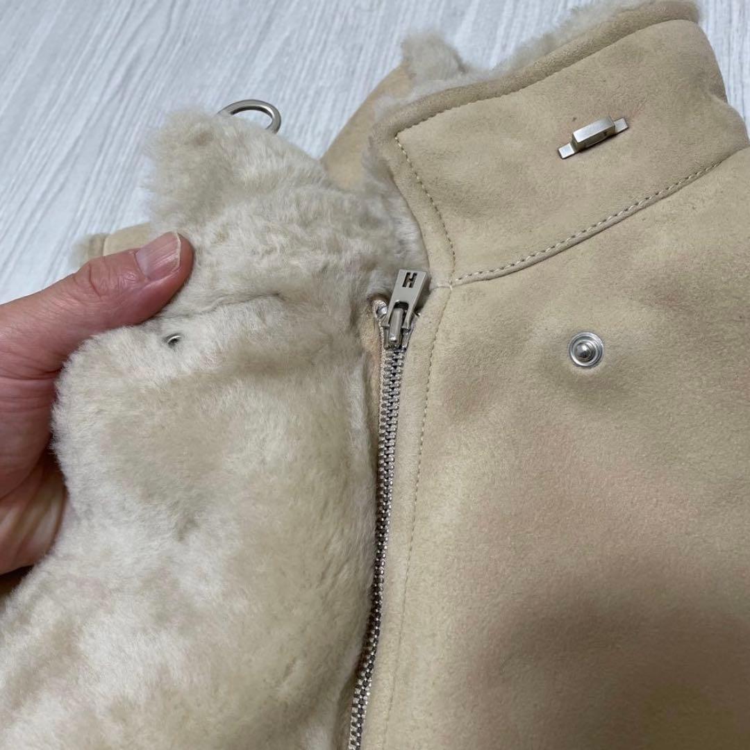 takasu エルメス ムートンベスト ベージュ