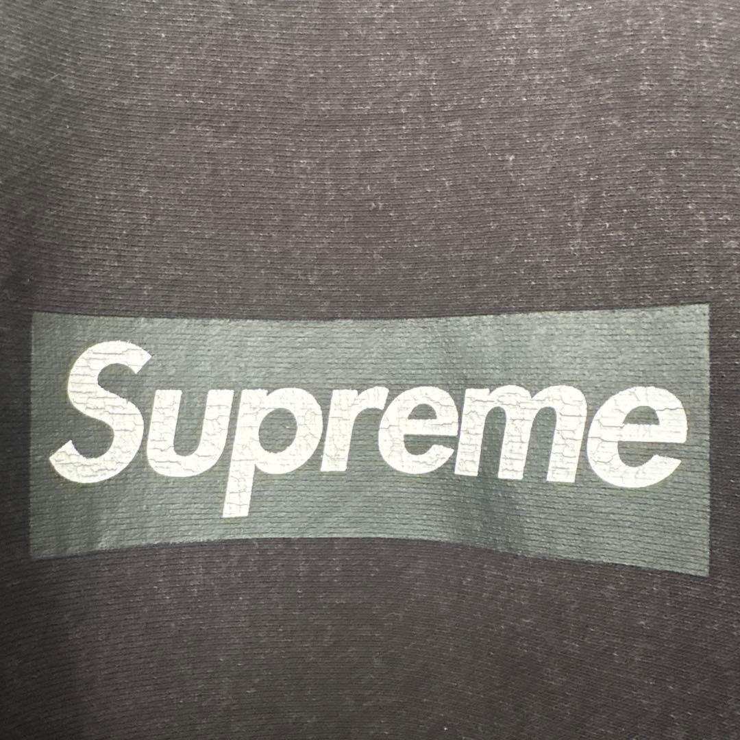 supreme washed box logo XL ブラック