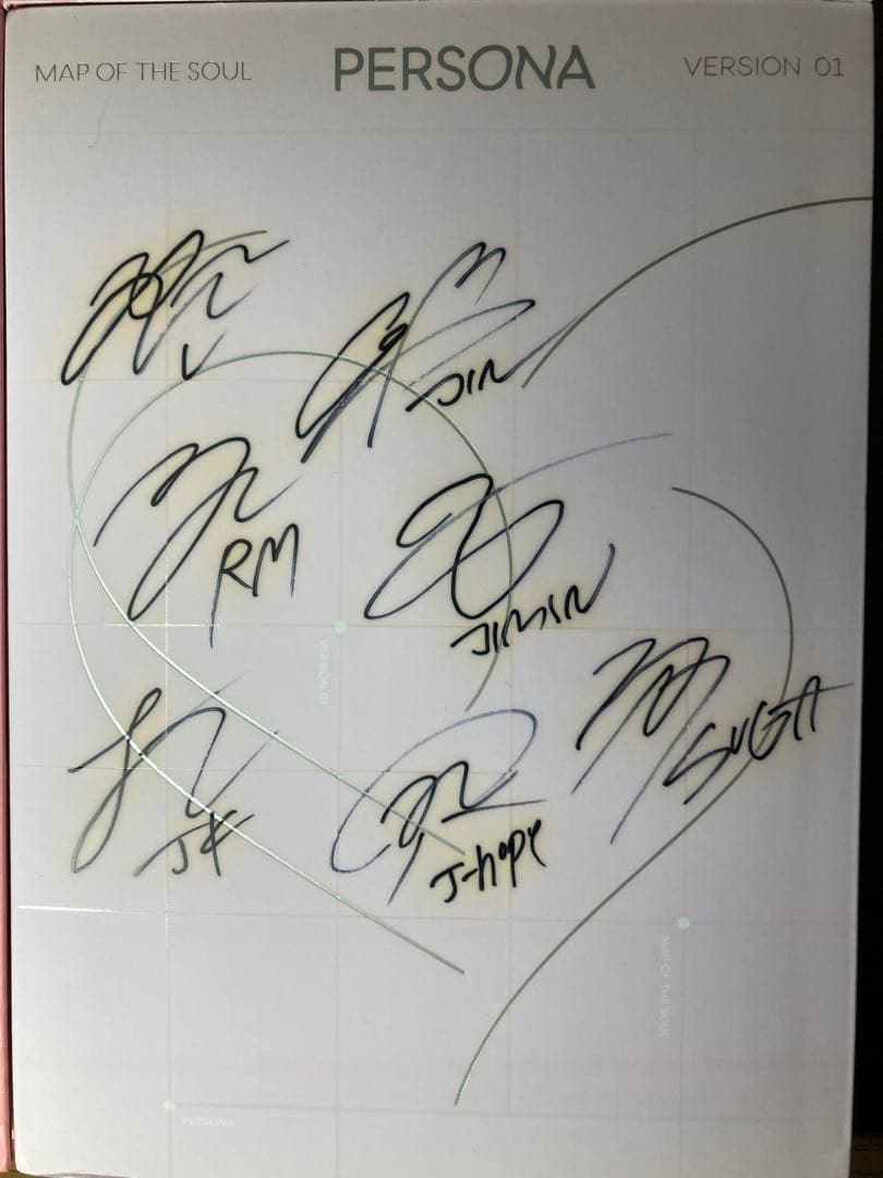 【超貴重】BTS【CD】PERSONA 直筆サイン入り 4枚セット。