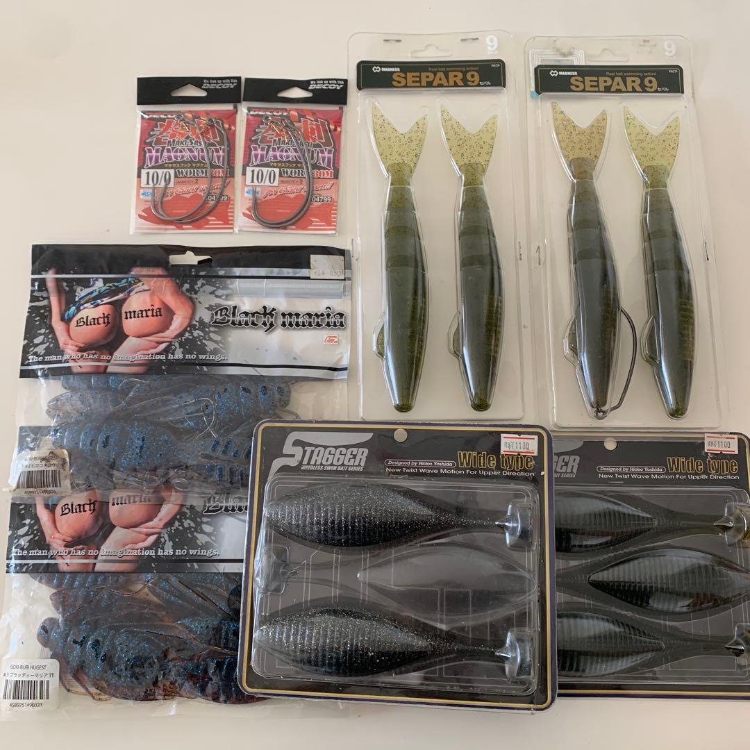 釣*楽様 漢！！バス釣りボックスセット　ルアーセット　ワームセット　検　バス釣り