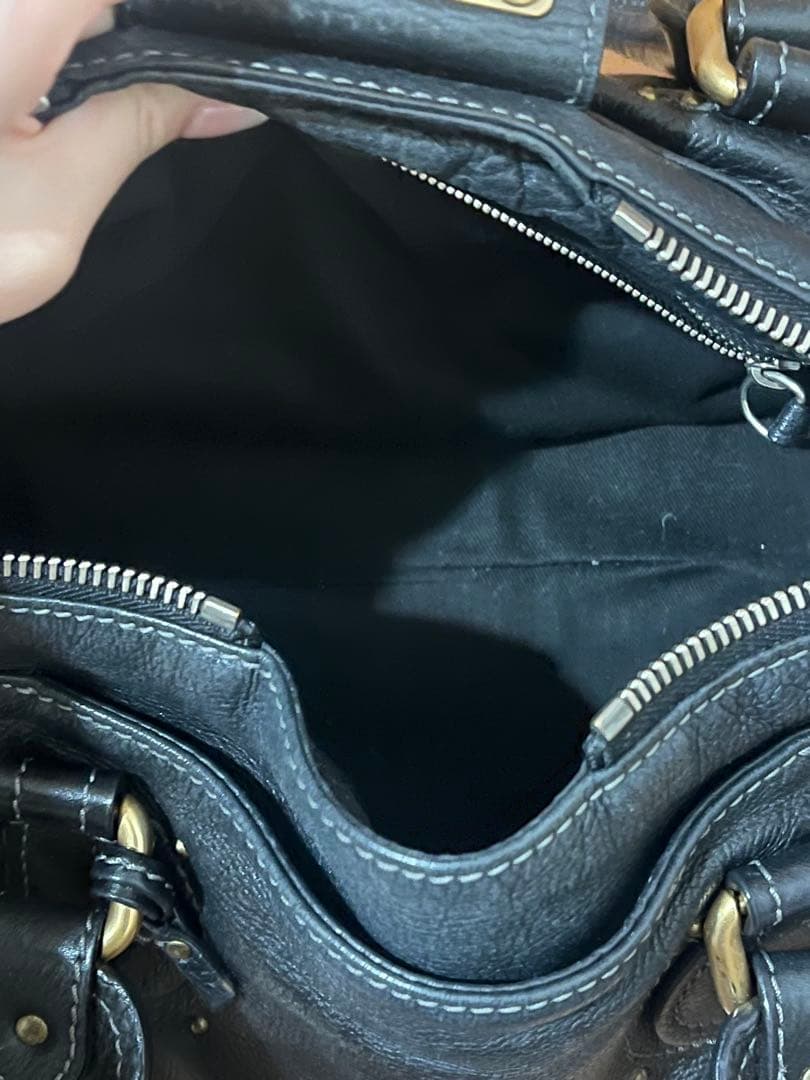 [最安値] Chloe クロエ　パディントンバッグ　南京錠　レザー　黒　ブラック