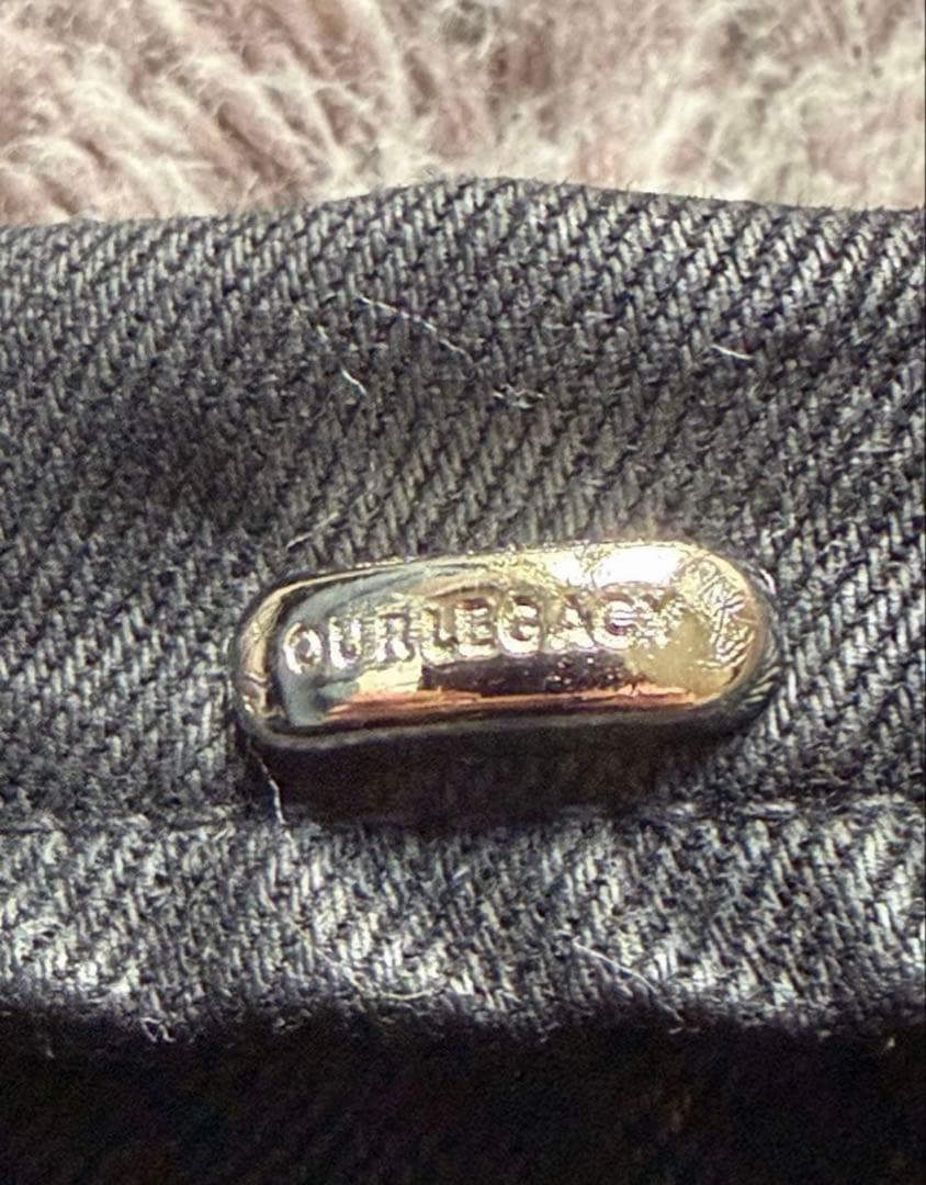 OUR LEGACYアワーレガシー　コーティングデニム　ダークウェア　y2k