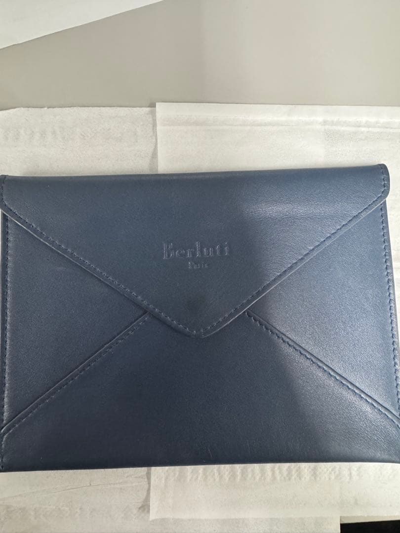 Berluti ネイビー レザー ノベルティグッズ
