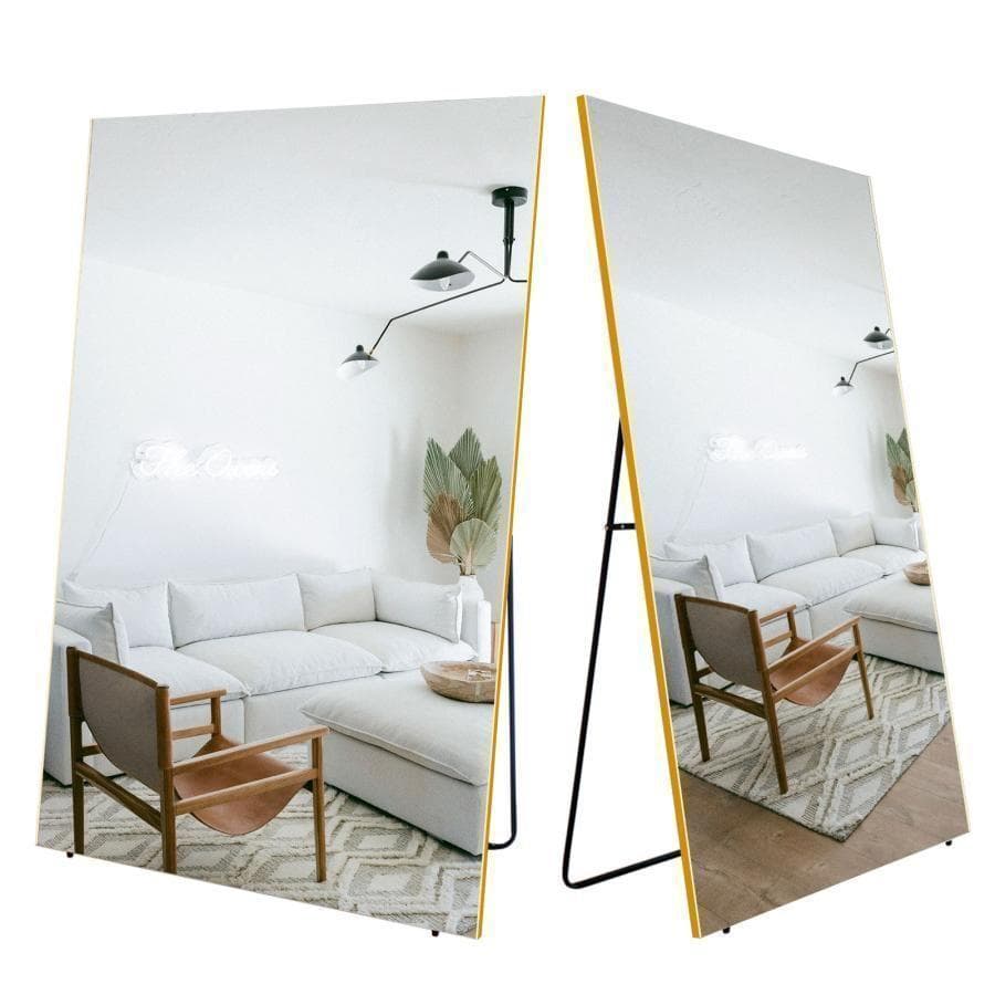 割れない鏡 姿見 全身鏡 フィルムミラー 壁掛け鏡 幅80cm 銀 2298